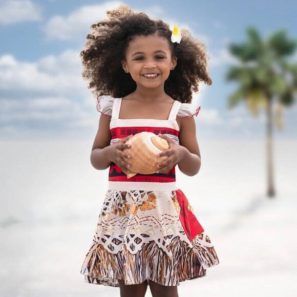 Moana Dress & Accessories -  3T - Picture 9 of 9